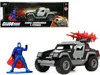 Jada Stinger With Missile Launcher And Cobra Commander Diecast Figurine "g. I. Joe" "hollywood Rides" Ser