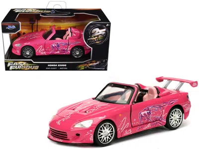 Jada Suki's Honda S2000 Convertible Pink With Graphics "2 Fast 2 Furious" (2003) Movie "fast & Furious 25