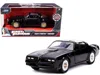 Jada Tego's Pontiac Firebird Black With Gold Stripes And Hood Bird "fast & Furious" Series 1/32 Diecast M
