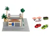 Jada Toretto Cafe Diorama With Mitsubishi Eclipse Green And Ford F-150 Svt Lightning Red "fast And Furiou