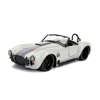 Jada Toys 1 Isto 24 1965 Shelby Cobra 427 S-c Diecast Model Car, Grey