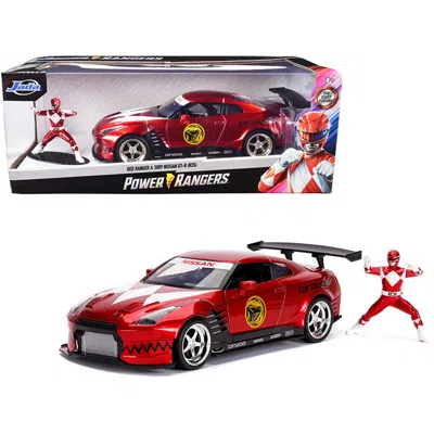 Jada Toys Jada 1-24 Scale 2009 Nissan Gt-r R35 Candy Red & Red Power Ranger Diecast Model Car
