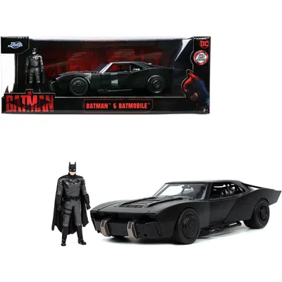 Jada Toys Jada 1-24 Scale Batmobile The Batman Movie Dc Comics Diecast Model Car With Batman Diecast Figure, M