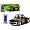 Jada Toys Jada 1-24 Scale Diecast 1956 Ford F 100 Pickup Truck With Flames With Extra Wheels Just Trucks Serie