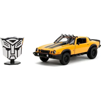 Jada Toys Jada 1 To 24 Scale 1977 Chevrolet Camaro Off-road Version Bumblebee Yellow Metallic With Black Strip In Gold