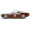 Jada Toys Jada 1 To 32 Scale 1969 Ford Mustang Silver Metallic Dark Red & Star Lord Diecast Figure Marvel Guar