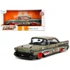Jada Toys Jada 1957 Chevrolet Bel Air No. 3 Camouflage With Shark Mouth Graphics Bigtime Muscle Series 1-24 Sc