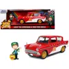 Jada Toys Jada 1959 Ford Anglia 1 By 24 Scale Scale Diecast Model Car Red & White
