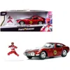 Jada Toys Jada 1967 Toyota 2000gt Right Hand Drive Red Metallic & Ranger Diecast Figurine Power Rangers Hollyw