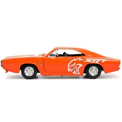 Jada Toys Jada 1968 Dodge Charger Rt Srt Stripes & Graphics Bigtime Muscle Series 1 By 24 Scale Diecast Model