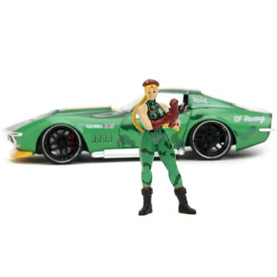 Jada Toys Jada 1969 Chevrolet Corvette Stingray Zl1 With Yellow Stripes & 1 By 24 Scale Diecast Model Car Gree