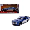 Jada Toys Jada 1970 Ford Mustang Boss Blue Metallic & Silver Winter Soldier Avengers Marvel Series 1-32 Diecas