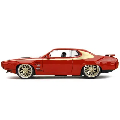 Jada Toys Jada 1972 Plymouth Gtx Red With Gold Graphics Bigtime Muscle Series 1-24 Scale Diecast Model Car