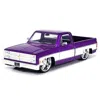 Jada Toys Jada 1985 Chevrolet C-10 Pickup Truck Purple Metallic & White With Cartelli Wheels Just Trucks Serie