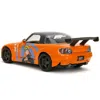 Jada Toys Jada 2001 Honda S2000 Orange With Gray Top & Graphics & Naruto Diecast Figure Naruto Shippuden 2009-