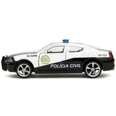 Jada Toys Jada 2006 Dodge Charger Police Policia Civil Fast & Furious Series 1 By 32 Scale Diecast Model Car B
