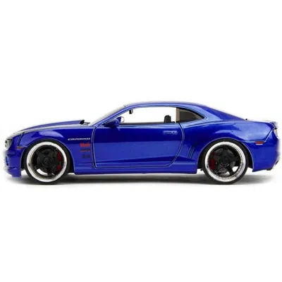 Jada Toys Jada 2010 Chevrolet Camaro Candy Blue With Black Hood Bigtime Muscle Series 1-24 Scale Diecast Model