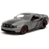 Jada Toys Jada 2010 Ford Mustang Gt Matte Gray Metallic With Black Graphics & Stripes Ford Performance Bigtime