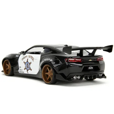 Jada Toys Jada 2016 Chevrolet Camaro Widebody Drift Patrol Wide Body Series 1-24 Scale Diecast Model Car Black