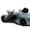 Jada Toys Jada 2017 Ford Gt Metallic With Stripes Slips Series 1-24 Scale Diecast Model Car Blue Pink & Black