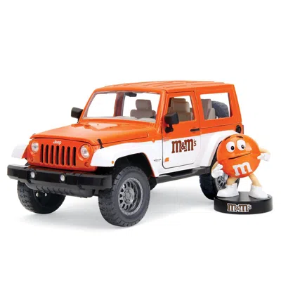Jada Toys Jada 2017 Jeep Wrangler Orange & M & M Diecast Figure M & Ms Hollywood Rides Series 1 By 24 Scale Di