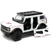 Jada Toys Jada 2021 Ford Bronco White With Red Stripes & Roof Rack Yokohama Tires Just Trucks Series 1-24 Diec
