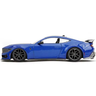 Jada Toys Jada 2024 Ford Mustang Dark Horse Blue Metallic With Black & Gray Stripes Bigtime Muscle Series 1-24