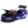 Jada Toys Jada 2024 Ford Mustang Dark House Candy With Top & Mustang Horse Graphics Bigtime Muscle Series 1-24