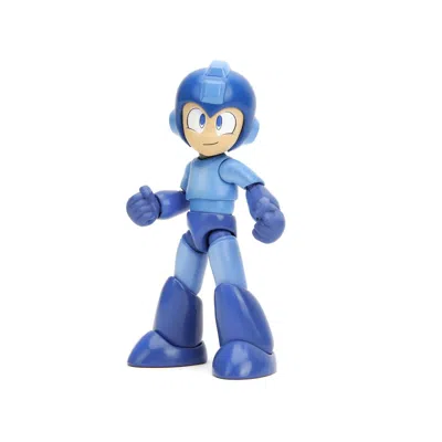 Jada Toys Jada 4.5 In. Mega Man Moveable Figure With Accessories Alternate Head & Hands Mega Man 1987 Video Ga In Blue