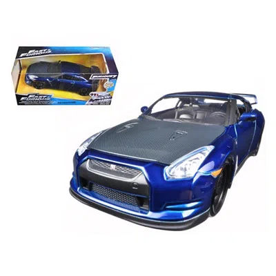 Jada Toys Jada Brians 2009 Nissan Gtr R35 Blue Fast & Furious 7 Movie 1-24 Diecast Model Car