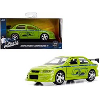 Jada Toys Jada Brians Mitsubishi Lancer Evolution Vii Green Fast & Furious Movie 1-32 Diecast Model Car