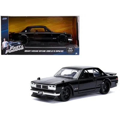 Jada Toys Jada Brians Nissan Skyline 2000 Gt-r Kpgc10 Black Fast & Furious Movie 1-32 Diecast Model Car