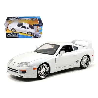 Jada Toys Jada Brians Toyota Supra White Fast & Furious Movie 1-24 Diecast Car Model