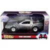Jada Toys Jada Delorean Dmc Time Machine Silver Back To The Future Part I 1985 Movie Hollywood Rides Series 1 