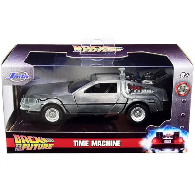 Jada Toys Jada Delorean Dmc Time Machine Silver Back To The Future Part I 1985 Movie Hollywood Rides Series 1 