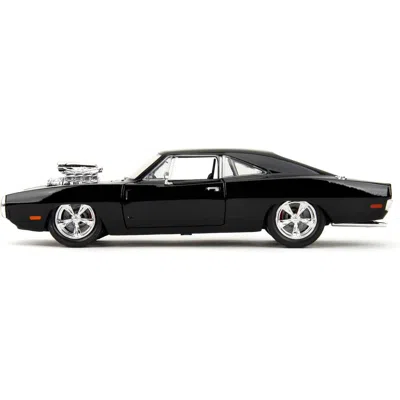 Jada Toys Jada Dodge Charger R & T Black With Dom Diecast Figure Fast & Furious 2009 Movie Hollywood Rides Ser