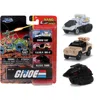 Jada Toys Jada G I Joe Set Nano Hollywood Rides Diecast Model Set - 3 Piece