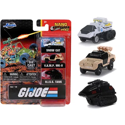 Jada Toys Jada G I Joe Set Nano Hollywood Rides Diecast Model Set - 3 Piece