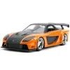 Jada Toys Jada Hans Mazda Rx-7 Orange Metallic & Matt Black & Toyota Gr Supra Orange Metallic With Black Hood