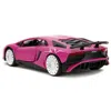 Jada Toys Jada Lamborghini Aventador Sv Slips Series 1-32 Scale Diecast Model Car Pink