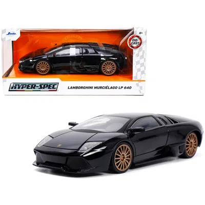 Jada Toys Jada Lamborghini Murcielago Lp640 Black With Copper Wheels Hyper-spec Series 1-24 Scale Diecast Mode
