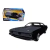 Jada Toys Jada Lettys Plymouth Barracuda Matt Black Fast & Furious 7 Movie 1-24 Diecast Model Car