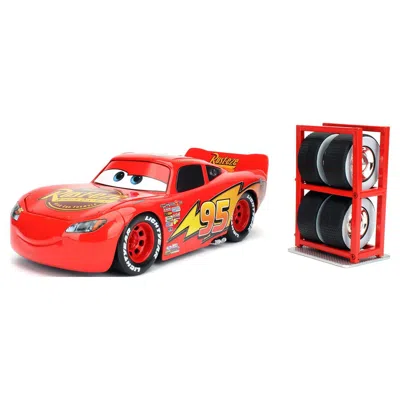 Jada Toys Jada Lightning Mcqueen No.95 Red With Extra Wheels Disney & Pixar Cars Movie Hollywood Rides Series
