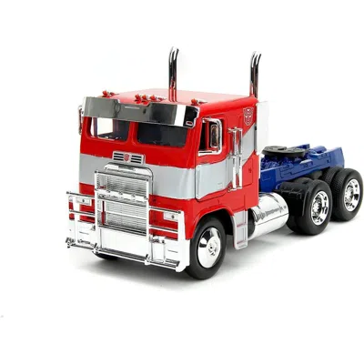 Jada Toys Jada Optimus Prime Tractor Truck Red & Blue With Silver Stripes Transformers Rise Of The Beasts 2023