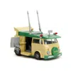 Jada Toys Jada Party Wagon Teenage Mutant Ninja Turtles Hollywood Rides Series Diecast Model Car Green & Beige