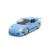 Jada Toys Jada Porsche 911 Gt3 Rs Light Blue With Black Accents Fast & Furious Movie 1-24 Diecast Model Car