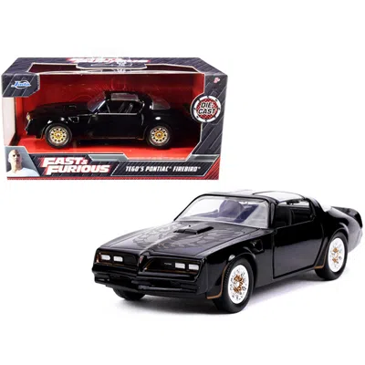 Jada Toys Jada Tegos Pontiac Firebird Black With Gold Stripes & Hood Bird Fast & Furious Series 1-32 Scale Die