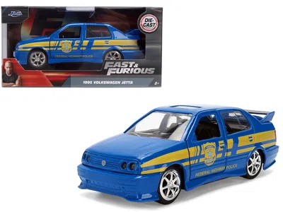 Jada Volkswagen Jetta Police Car Rio Federal Highway Police Blue Yellow Stripes Fast Five 2011 Movie Fast