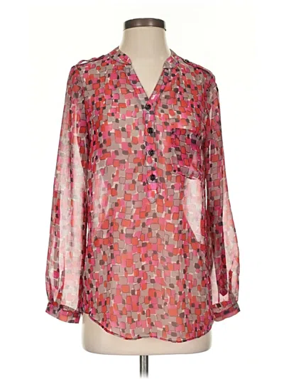 Pre-owned Jade 3/4 Sleeve Blouse In Pink