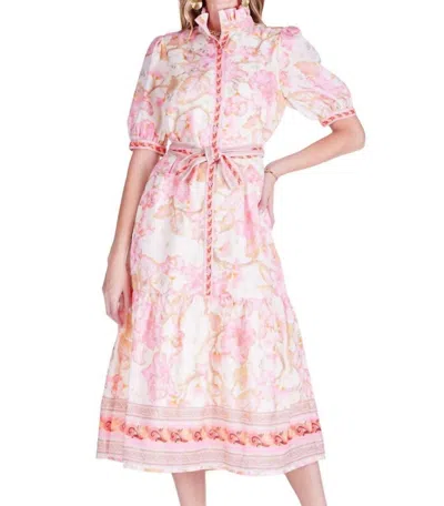 Jade & Joy Joy Aloha Bloom Midi Dress In Pink
